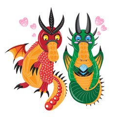 Two duck bills in love wait for the birth of the kid