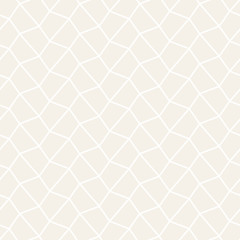 Fototapeta na wymiar Vector seamless subtle lattice pattern. Modern stylish texture with monochrome trellis. Repeating geometric grid. Simple design background...