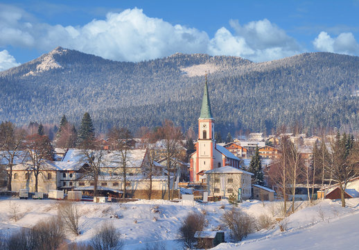 der idyllische Urlaubsort Lohberg(Bayern) im Bayerischen Wald,Bayern,Deutschland