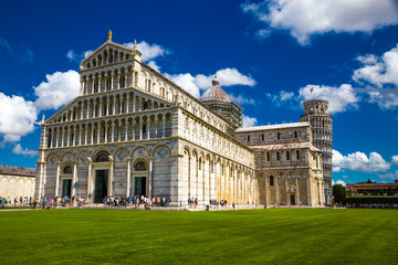 Obraz premium Cathedral And The Leaning Tower - Pisa, Italy