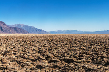Salt desert in the Death Valley National Park, California