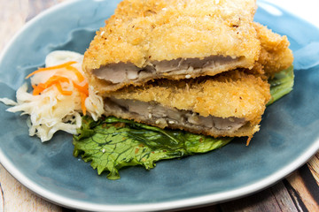 Handmade Japanese fried chicken ready to eat