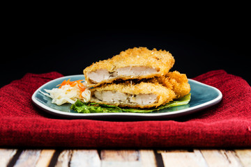 Handmade Japanese fried chicken ready to eat