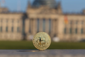 bitcoin in front of german bundestag berlin