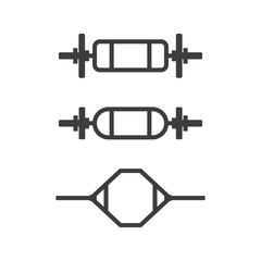 Pictograms of vultures with a parallel grip on an isolated white background. Vector illustration