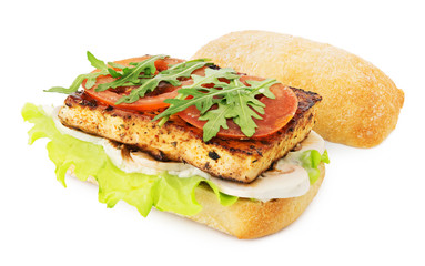 Vegan tofu sandwich