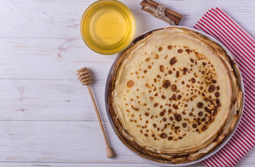 Hot delicious pancakes