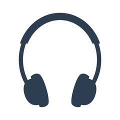 Headphone icon on white background