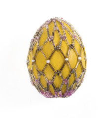 decorative yellow easter egg