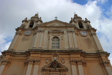 Fototapeta na wymiar Mdina St.Paul Cathedral, Malta
