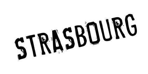Strasbourg rubber stamp. Grunge design with dust scratches. Effects can be easily removed for a clean, crisp look. Color is easily changed.
