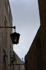 Old lantern in Mdina, Malta