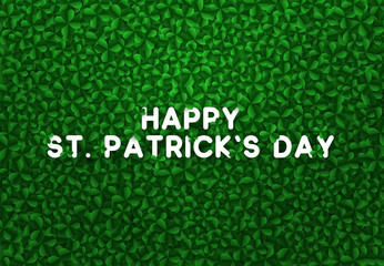 Vector background clover leaves