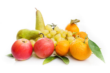 Naklejka na ściany i meble Fresh fruits. exotic fruits isolated on white