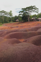 Natural landscapes of park "Earth of Seven Flowers". Chamarel, Mauritius