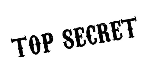 Top Secret rubber stamp. Grunge design with dust scratches. Effects can be easily removed for a clean, crisp look. Color is easily changed.
