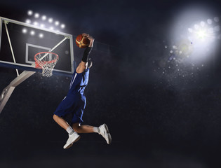 Basketball player in action