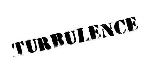 Turbulence rubber stamp. Grunge design with dust scratches. Effects can be easily removed for a clean, crisp look. Color is easily changed.