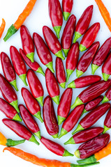 red and orange chilli