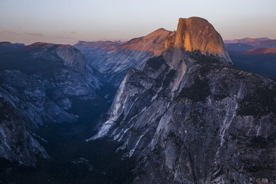 Half Dome Sunset Kiss