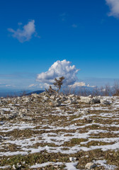 Monti Sabini (Rieti, Italy) - The snow-capped mountains in the province of Rieti, Sabina area, near Monte Terminillo and the Tiber river