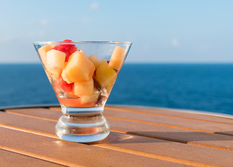 Fresh fruit salad.