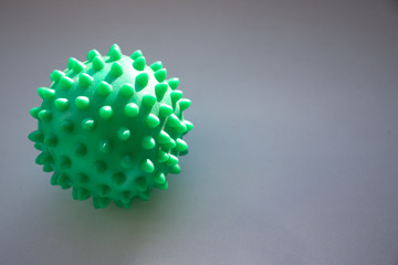 Rubber ball, for exercises on the wrist