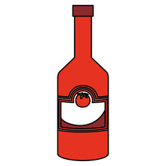 tomato ketchup bottle icon vector illustration design