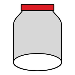 glass jar isolated icon vector illustration design