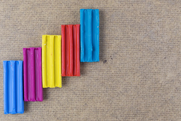 Business concept. A bar graph of growth