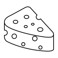 cheese piece isolated icon vector illustration design