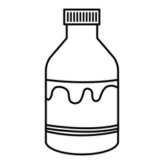 milk bottle isolated icon vector illustration design
