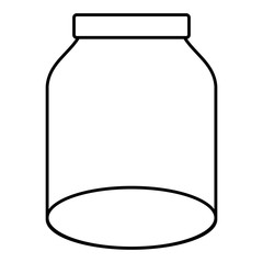 glass jar isolated icon vector illustration design