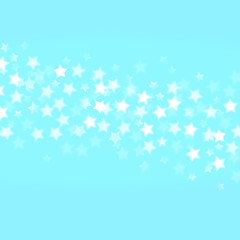 Fototapeta na wymiar Vector abstract blue sky background with boken lights and stars.