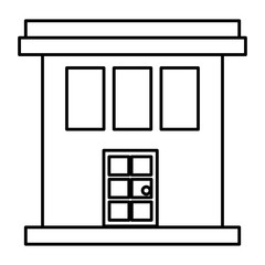 big building facade front vector illustration design