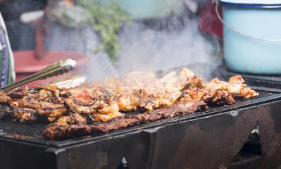 Grilled Chicken On BBQ