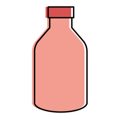 yogurt bottle isolated icon vector illustration design