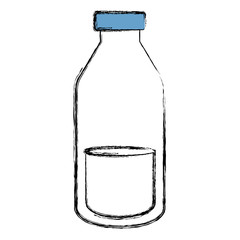milk bottle isolated icon vector illustration design