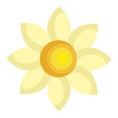 cute flower isolated icon vector illustration design
