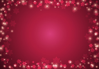 New year and Christmas background with glowing light effects. Vector illustration.