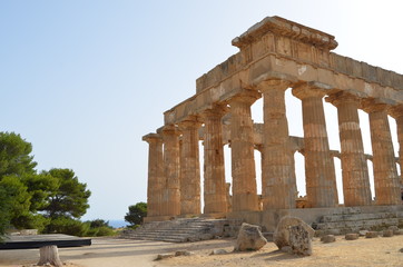 Obraz premium PARCO ARCHEOLOGICO DI SELINUNTE - TEMPIO 