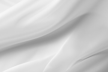 White silk fabric