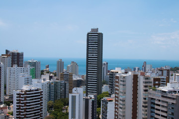 Plakat View of buildings in the city of Salvador Bahia Brazil