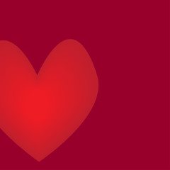 Card with a heart