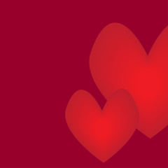 Card with hearts