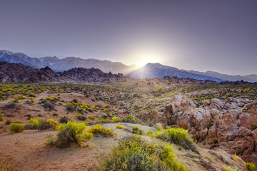 Eastern Sierra with Desert Landscaps