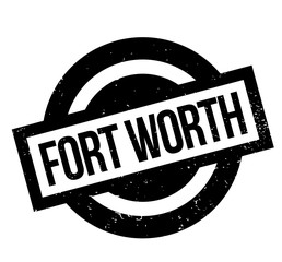 Fort Worth rubber stamp. Grunge design with dust scratches. Effects can be easily removed for a clean, crisp look. Color is easily changed.