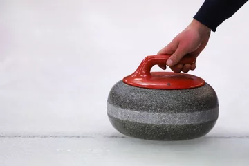 Zelfklevend Fotobehang Wintersport Curling sport