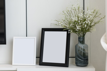 Photo frame in living room