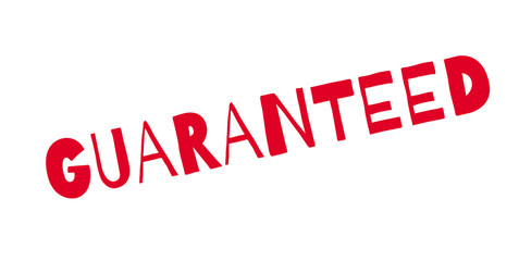 Guaranteed rubber stamp. Grunge design with dust scratches. Effects can be easily removed for a clean, crisp look. Color is easily changed.